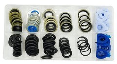 100Pcs 12 Types Metal Rubber Master Oil Drain Plug Gasket Assortment Kit Repl