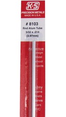 K&S Metal Engineering Aluminum Tube 12in 30cm Long 5/32in 4mm OD KSM 8103