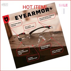 NoCry Clear Safety Glasses for Men and Women with Anti-Fog and Scratch Resistant