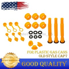 3x Replacement Gas Can Vent Spout Nozzle Kit For Old Style Cap7 Plastic Gas Cans