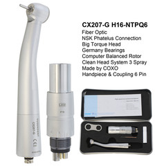 COXO Dental Fiber Optic High Speed Air Turbine Handpiece KAVO NSK LED Coupling