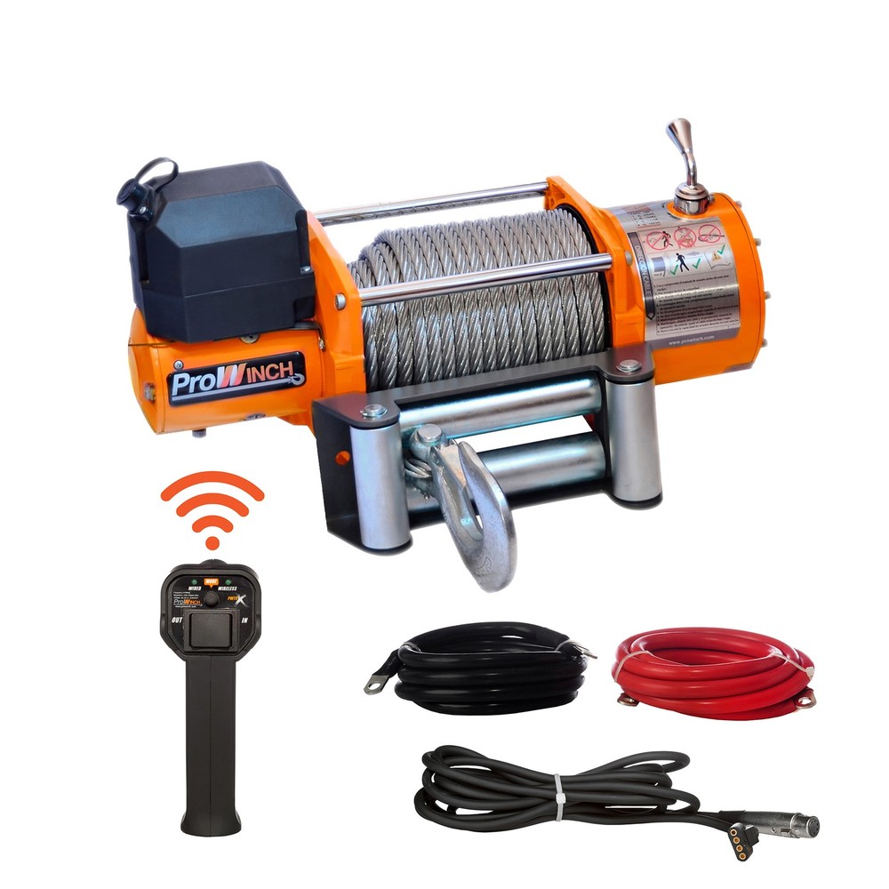 Electric Waterproof Winch Wireless 20000 lb 12V DC for Efficient Pulling