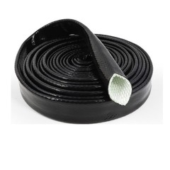 Silicone / Fibreglass Fire Sleeving Protective Heat Shield Sleeve 4mm to 100mm