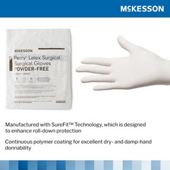 McKesson Perry Latex Surgical Glove Standard Cuff Length SIZE 7 50 per Box