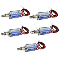 1-10PCS DC 6V 300mA 5N/10mm JF-0530B Pull Push Type DC Solenoid ElectroMagnet