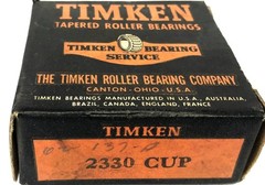 Timken Tapered Roller Bearing Cup 2330 NOS