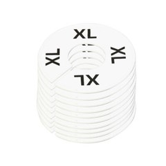 10 pcs Rack Divider Size XL X-Large White Round Ring Sizing Hanger Retail label