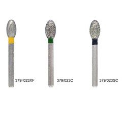 Dental Diamond Burs Egg Football Shape 379-023C/368-023C/379-023XF Coarse Fine