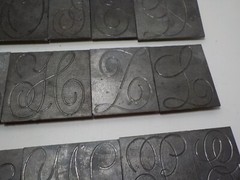 FONT LETTER MONOGRAM SCRIPT NUMBER LETTER PLATES FOR ENGRAVER ENGRAVING #3