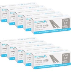 Blue Summit Supplies Staples 1/4″ Length 210 per Strip Jam-Free 10 Boxes of 5000