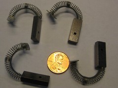 Quan (30) Small Electric Motor Brushes Springs 0.310” x 0.190” x 0.858 lg NEW