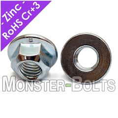 Zinc Hex Flange Prevailing Torque Lock Nuts DIN 6927 Class 8 – M5 M6 M8 M10 M12
