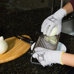 Cut Resistant Work Gloves Grey PU Palm Coated Cut A3 – 1 Pairs JORESTECH