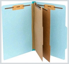 Blue Summit Supplies 12 Pressboard Folders With Fasteners Assorted Colors