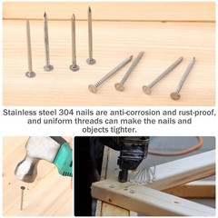1-3/4 Inch 2 Pounds Roofing Nails 304 Stainless Steel Roofing Felt Nails Flat…