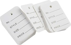 900 Pcs Price Tags, Clothes Size Tags Coupon Tags Making 1.38 inch x 1.77inch