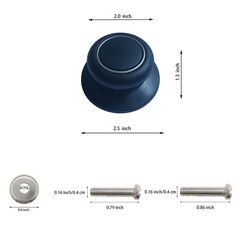 1 Pack Pot Lid Replacement Top Knob – Heat Resistant, Black 1 Pack
