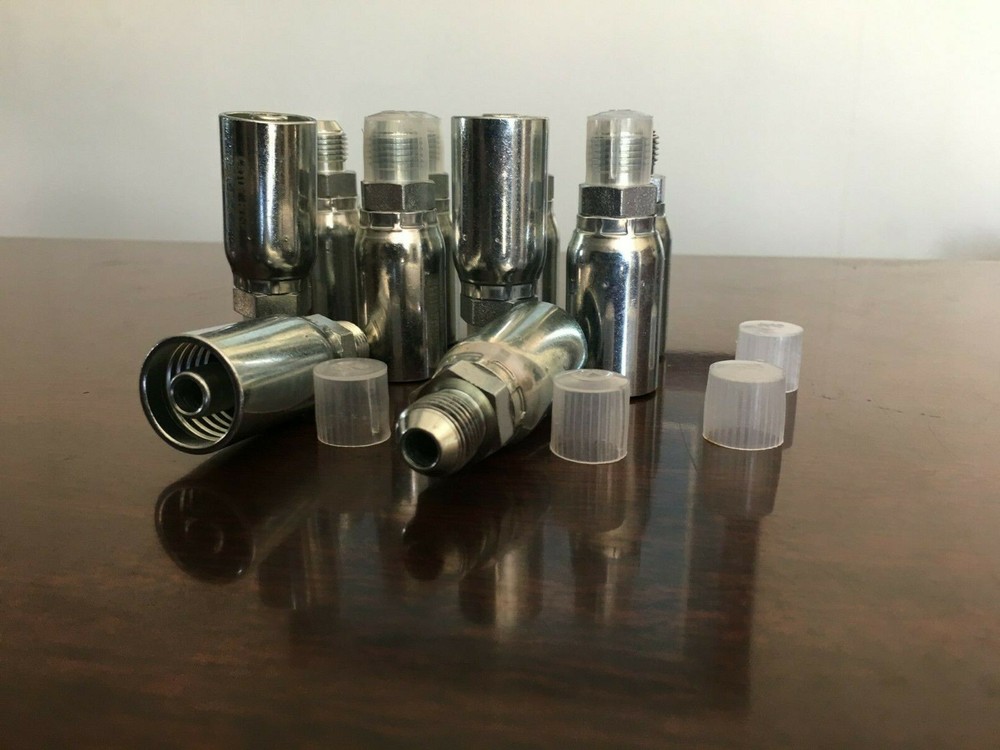 MJ-08-10, 10 PK, 1/2″ Hose x 5/8″ threads, Male JIC Hydraulic Hose Fittings HY