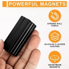 Durable Adhesive Neodymium Magnets – 12-Pack Heavy Duty for Home and Projects