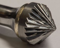 SK-5 Double Cut Tungsten Carbide Bur Cutting Tool Burr Abrasive Cone Shape NEW