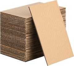 50 Pack Corrugated Cardboard Sheets Flat Hard Cardboard Inserts Back to Schoo…