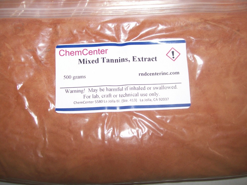 Mixed Tannins, powder, (Dying, Leather, Wood, Tannic Acid) 500 grams