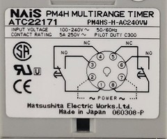 Nais / Matsushita PM4HS-H-AC120VW Multirange Analog Timer ATC22171
