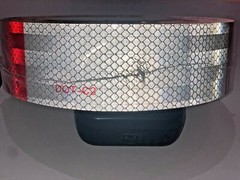 DOT-C2 Approved Conspicuity Tape Reflective Safety Warning Sign RED/WHITE