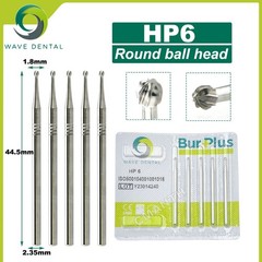 US WAVE Dental Burs Tungsten Carbide Burs HP 2.35mm Straight Low Speed Burs 5Pcs