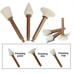 40Pcs Dental Finishing Finisher Cups Points Discs Composite Polishing RA Shank