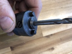The L.S. Starrett Co. A-2 A2 Hole Saw Arbor Shank W 1/4″ Drill Bit Good Cond.
