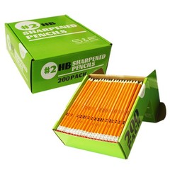 Woodcased #2 Pencils, Pre-sharpened, HB Lead Bulk Box, Pencils No. 2, Yellow,…