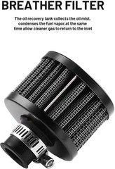 350ml Aluminum Oil Catch Can 2-Port Oil Separator Tank Compatible with Ford F…