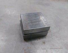 1″ STEEL PLATE 4″ x 4″ Flat Bar 2 PIECES