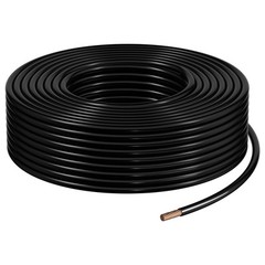 VEVOR 4 AWG THHN Wire 19-Stranded Black Copper Building Wire Nylon Jacket 175 ft