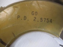 12574 Gage Assy. 2.600-28 UNS-2A Go PD 2.5754 Lo PD 2.5709 Thread Ring Gage Set