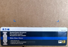 Eaton TR270W White Standard Duplex Receptacles 15A-125V QTY 100