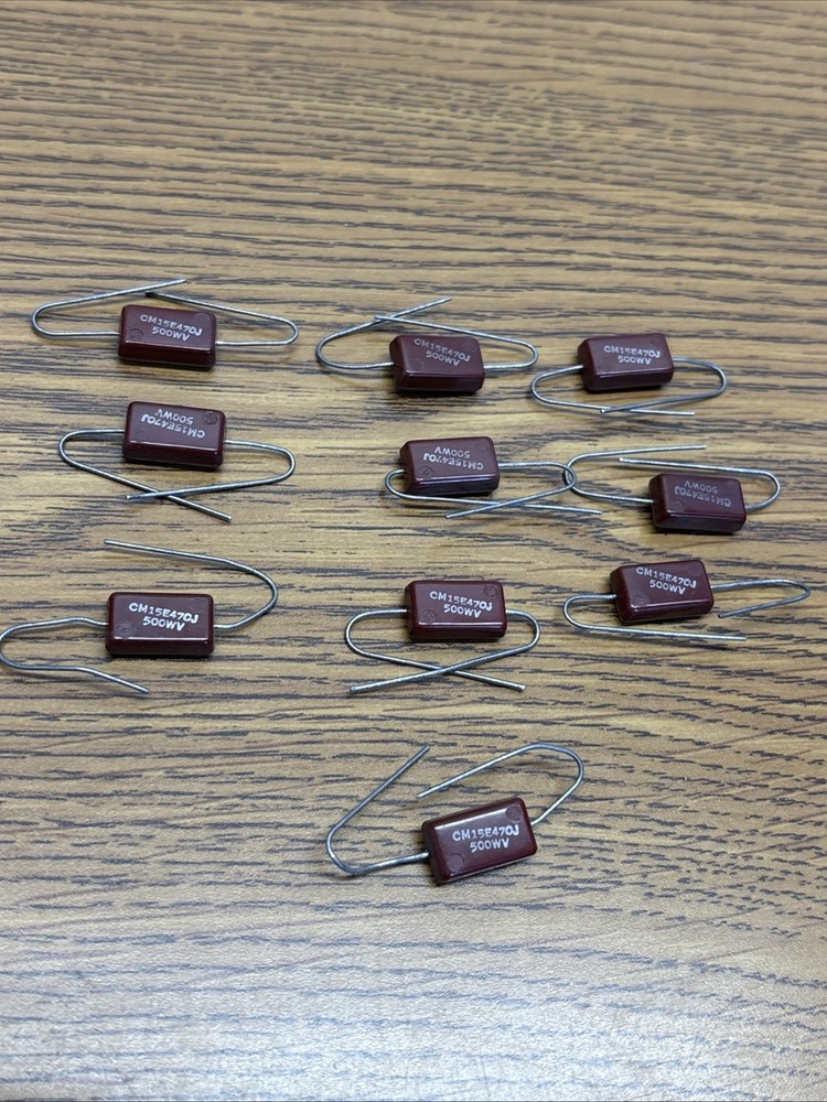 Silver Mica Capacitor 47pf 500W tolerance ±5% CM15E470J – 500WV Lot Of 10