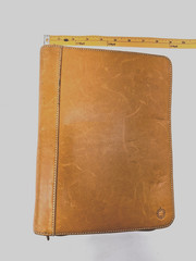 Franklin Covey Planner Tan Leather Zip Planner Heritage Travelware 756643 Zipper