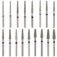 Diamond Dental Burs 856 379 801 FG Round End Taper Football Barrel Pear Flame