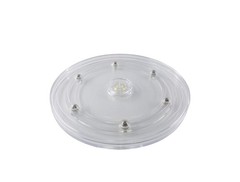 FixtureDisplays® 6″ Clear Plastic Spinner Lazy Susan Turntable 6″,