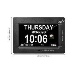 Dementia clock with time,12 sets of alarms paired with 20 usage scenarios ,Di…