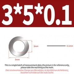 Shim Washers Thick 0.1mm & 0.2mm & 0.3mm & 0.5mm DIN 988 Stainless Steel A2