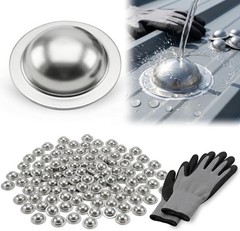 Stainless Steel Roofing Screw Caps for Roof Leak Repair,Directly Cover ,250 Pcs