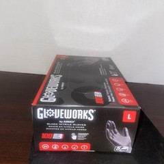 Glove Plus GPNB46100 Industrial Black Nitrile Gloves, Size L – 100 Count