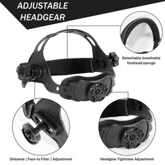 True Color Solar Powered Auto Darkening Welding Hood Helmet for TIG MIG ARC