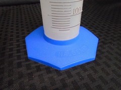 NALGENE Plastic Polypropylene 1000mL TC/TD Graduated Cylinder Hex Base 3662-1000