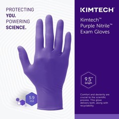 ® Safeskin Purple Nitrile Exam Gloves, Medium, Purple, Of 100