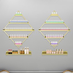 Rhombus?Nail?Polish?Racks, Wall-mounted Nail Polish Racks, 5-tier Display Racks