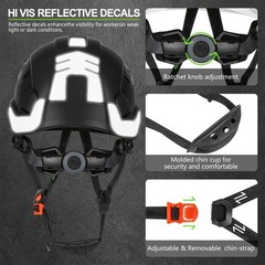 Safety Helmet Construction Hard Hat ANSI Z89.1 Cascos De Construccion Vented